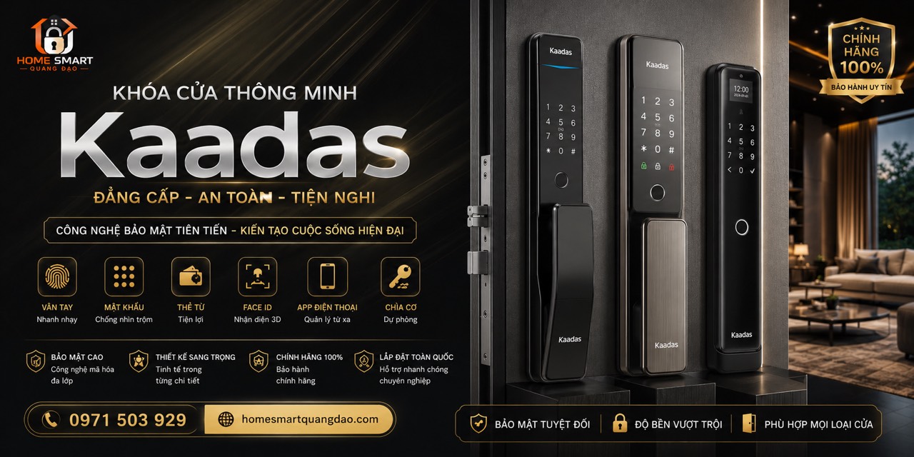 Khoá cửa thông minh Kaadas chính hãng